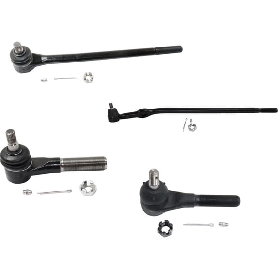 Geelife Set of 4 Tie Rod Ends Front Driver & Passenger Side Inner Interior Inside