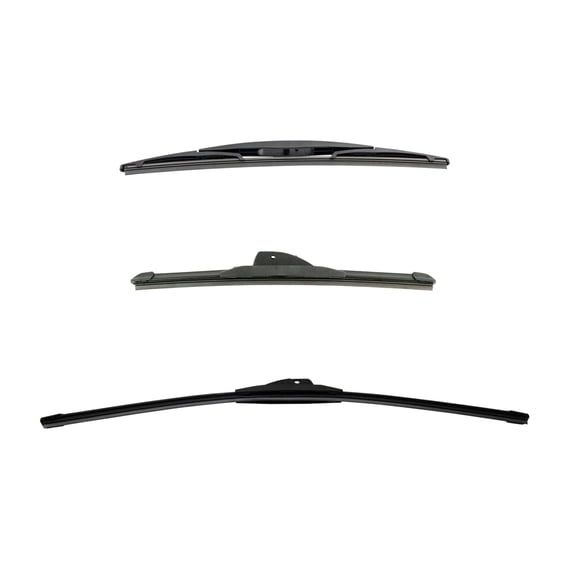 Geelife Tech & Exact For 11-14 2 Hatchback Windshield Wiper Blade Front & Rear 3pc Set