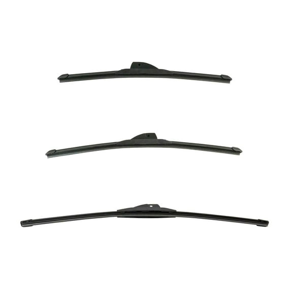 Geelife Tech & Tech Windshield Wiper Blade Front & Rear 3pc Set