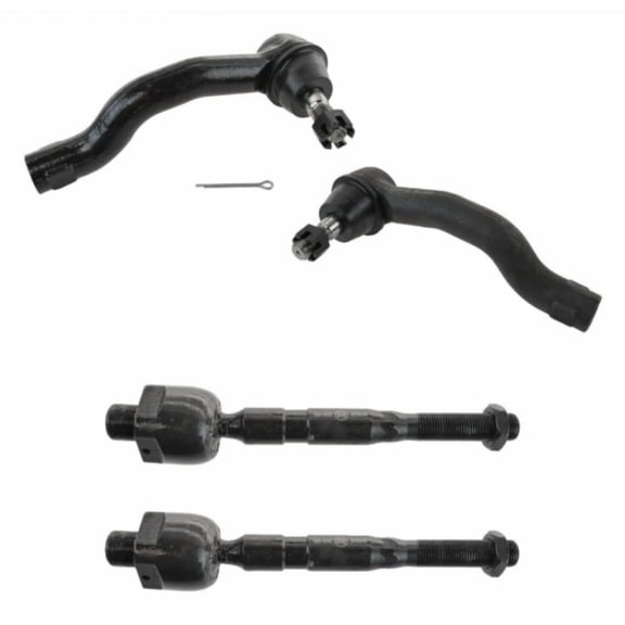 Geelife Tie Rod End Front Inner Outer LH Set of 4 For Equator Frontier Pathfinder Xterra