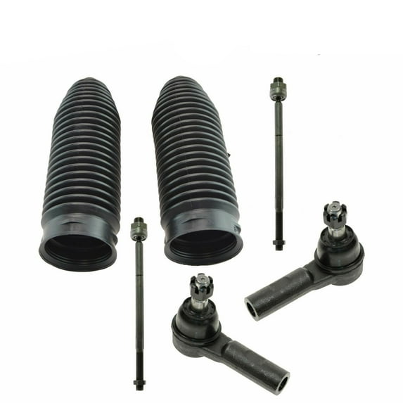 Geelife Tie Rod End Kit Inner Outer Left/Right w/ Rack Boot Bellow For Dodge Ram 1500