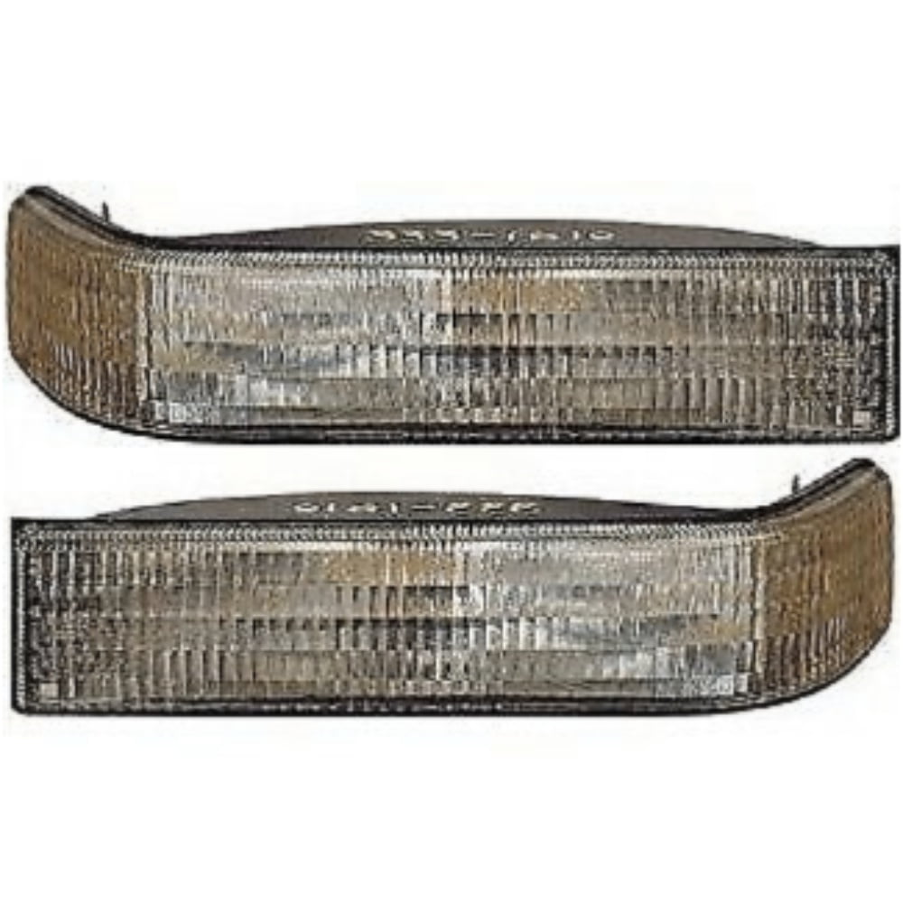 Brock Front Side Marker Light Lens Set For 1984-1991 Jeep Grand Wagoneer – Amber, Left & Right