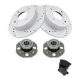 thumbnail image 1 of Geelife Wheel Hub Ceramic Brake Pad Performance Rotor Kit Rear For Honda Accord 2.3L, 1 of 9