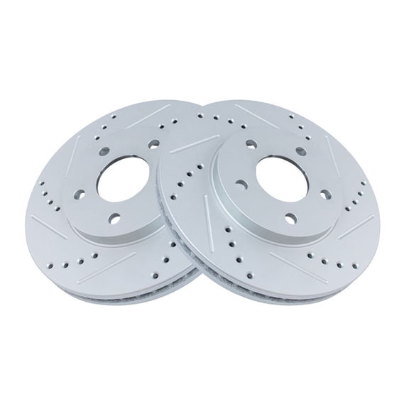 Geelife For 2006-2011 Chevrolet HHR Disc Brake Rotor Drilled & Slotted Front G-Coated