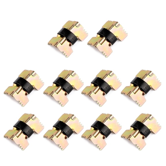 Geemin 10 Pcs Self-locking Spring Hinge Hardware for Jewelry Cases Glasses Box Toolbox