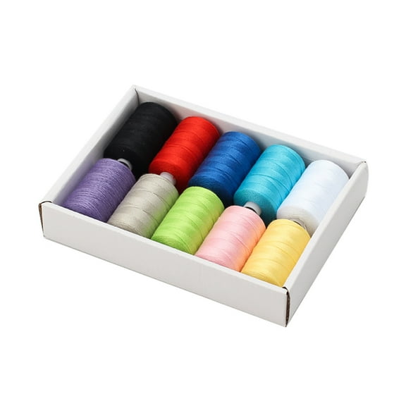 Geemin 10 Pieces Polyester Sewing Threads for Hand Stitching Home Embroidery Project