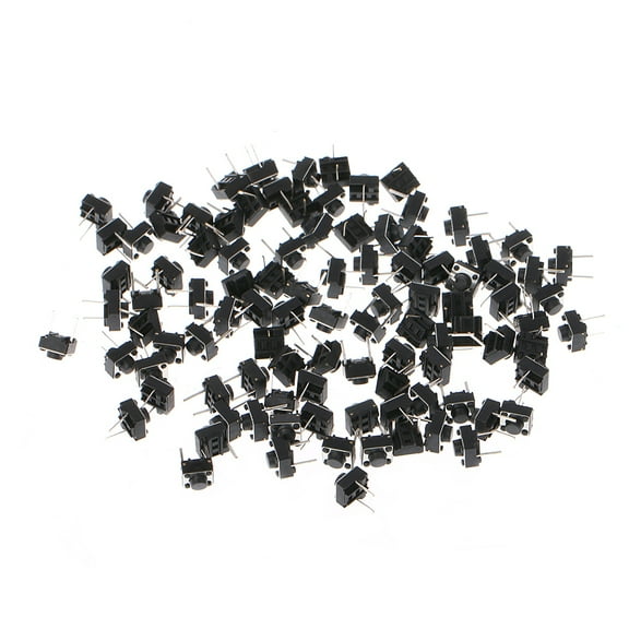 Geemin 100 Pcs 6x6x5mm 2 Pin Micro Momentary Push Button Tactile Switch