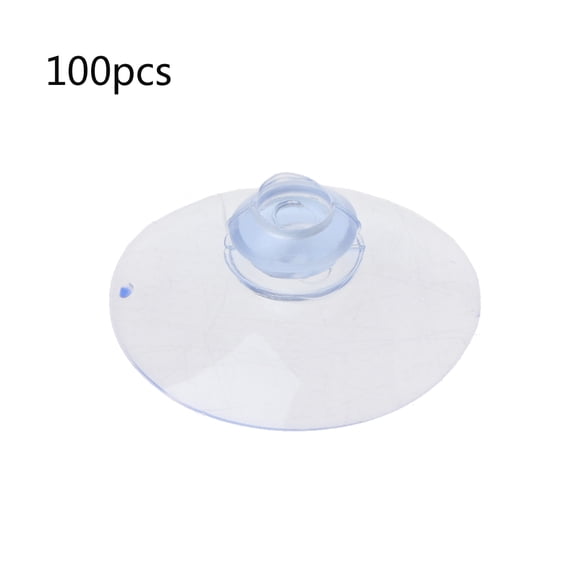 Geemin 100 Pcs Transparent Mushroom Suction Cups Without Hooks Mini Sucker Hanger Pads Reusable Plastic Sucker Easy to Stick