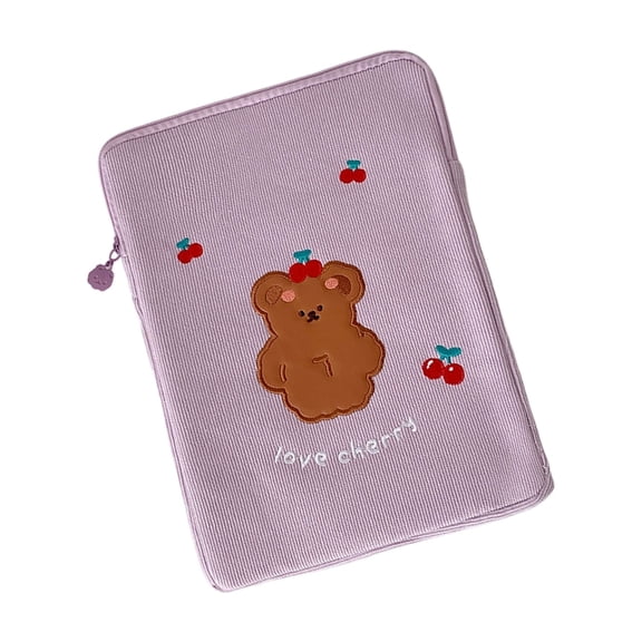 Geemin 11Inch Tablet Organiser Pouch Soft Velvets Fabric Accessory Protective Case