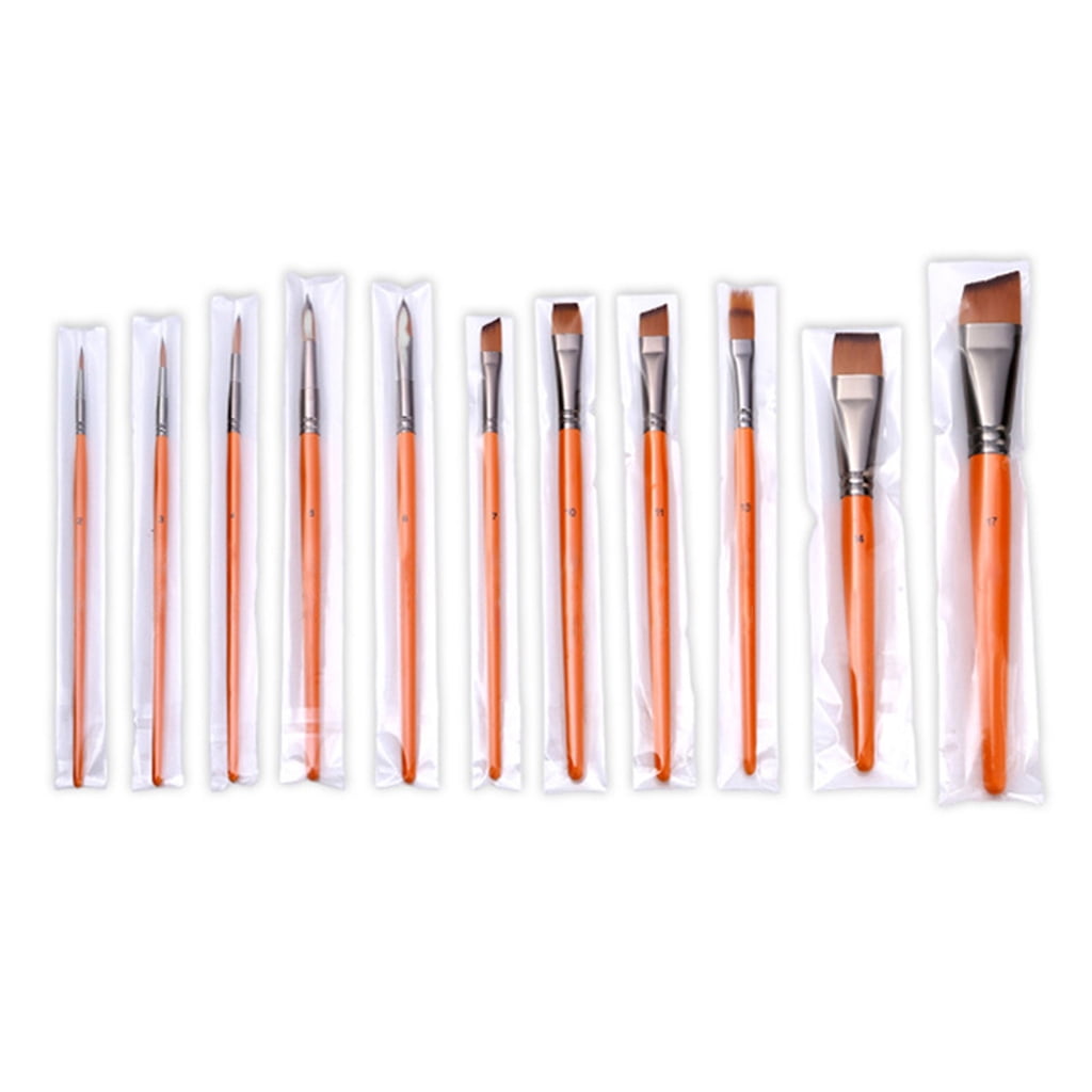 Geemin 11x Watercolor Paint Brushes Artist Brushes Drawing Supplies for Face Painting