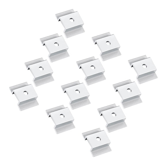 Geemin 12Pieces Aluminum Solar Panel Mounting Brackets for Secure Installation