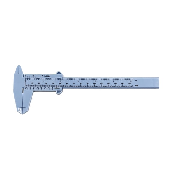 Geemin 150mm 6'' Plastic Vernier Caliper Double Scale Measurement Tool Easy To Carry