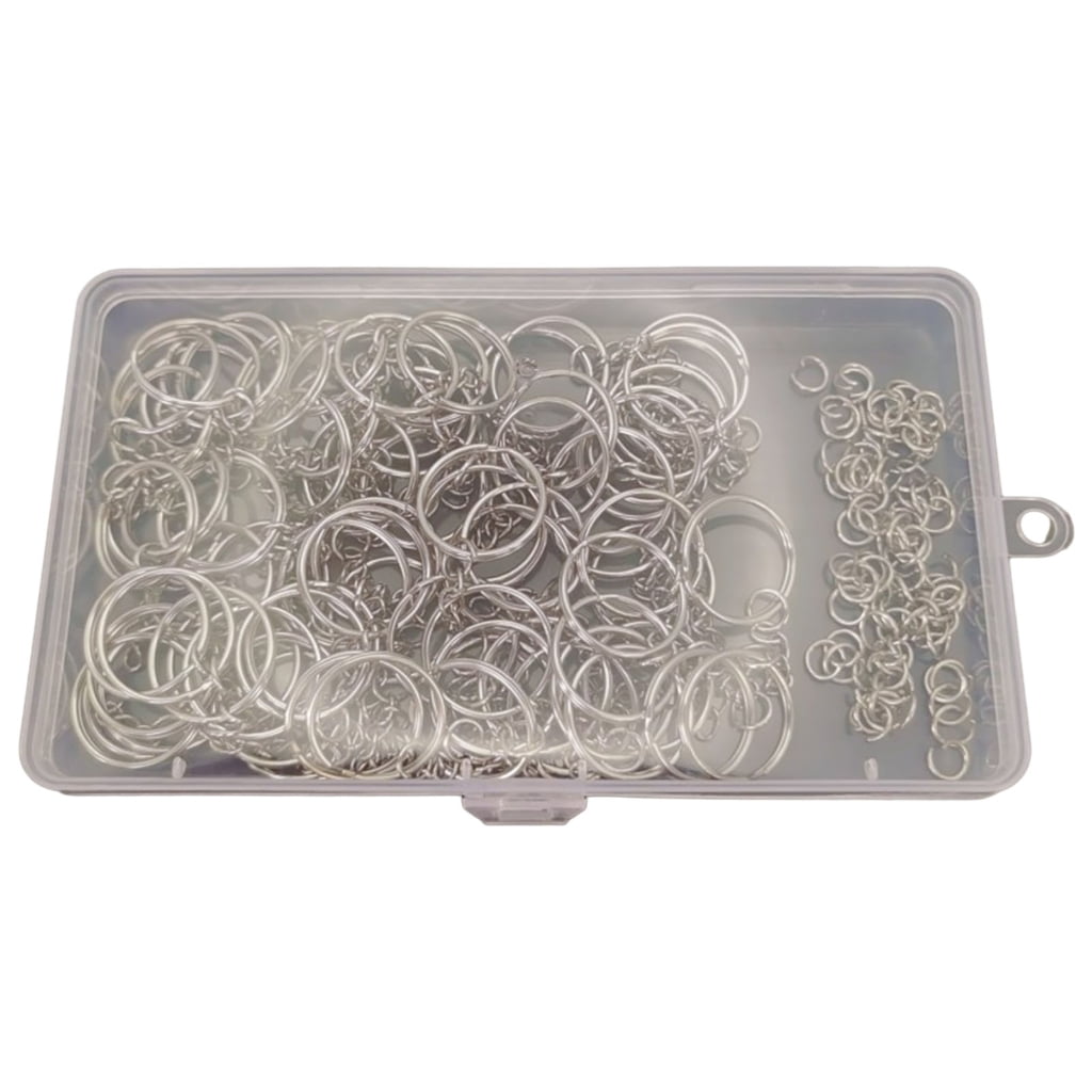 Geemin 160pcs/set Key Chain Rings and Open Jump Rings for Keychain ...