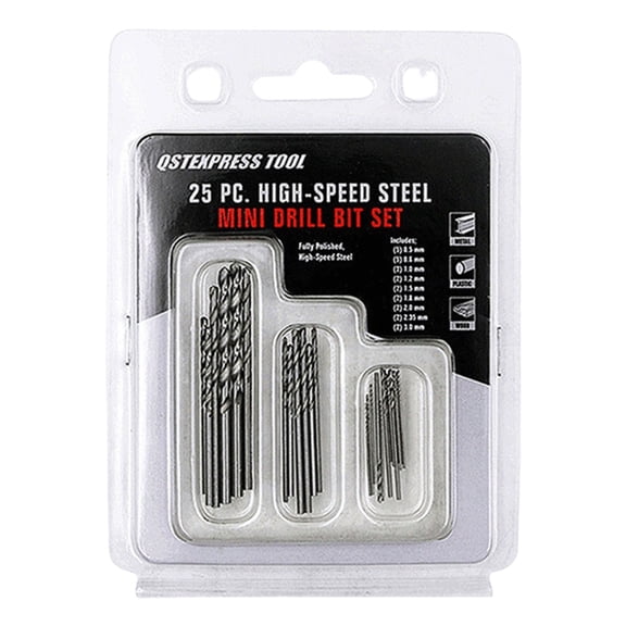 Geemin 20/25Pcs Mini Drill Bits for Electronics and Model Making Woodworking Projects