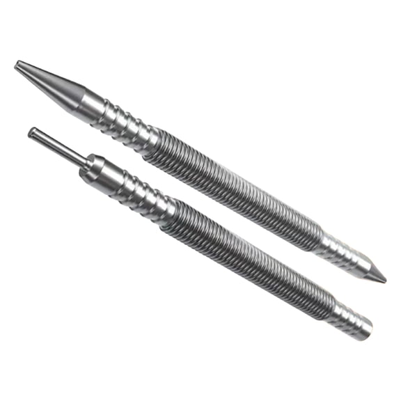 Geemin 2Pieces Hammerless Double Head Spring Nail Set Punch Tool Durability Heat Treated Steel Tool and Hinge Pin Tool
