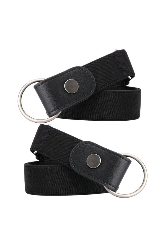 2pcs No Clasp Elastic Belt Set for Men Women Unisex Design Under Shirts Girdle