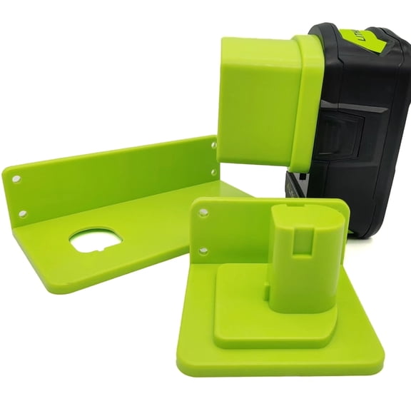 Geemin 3Pack Battery Storage Rack Tool Holder Battery Holder Shelf for 18V Battery Tool