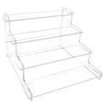 thumbnail image 1 of Geemin 4 Tier Clear Display Risers Stand, Perfume Organiser, Plastic Organiser for Cupcake, Dessert, Figure, Makeup, Desktop, 1 of 7
