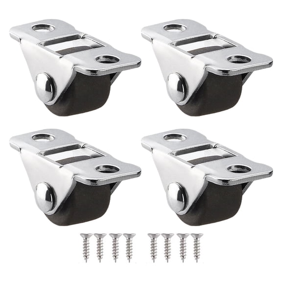 Geemin 4pcs Compact Furniture Wheel Rubber Designs Tiny Furniture Casters set for Moving Small Home Or Studio Furniture Easily