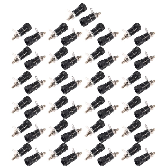Geemin 50Pcs Binding Posts Terminals 4mm Banana Socket Binding Post Banana Plug Socket