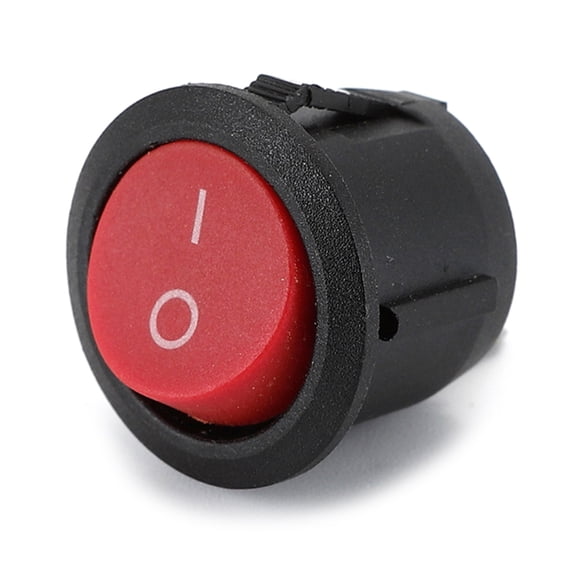 Geemin 5Pcs 2 Pin Rocker Toggle Switches Round Rocker Switches Power Button Switches