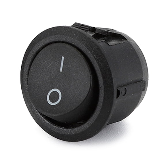 Geemin 5Pcs 2 Pin Rocker Toggle Switches Round Rocker Switches Power Button Switches