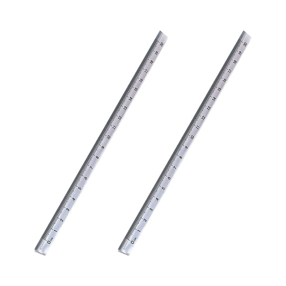Geemin Acrylic Triangle Rulers 20cm Clear & Accurate Measuring Tool for Stationery Use
