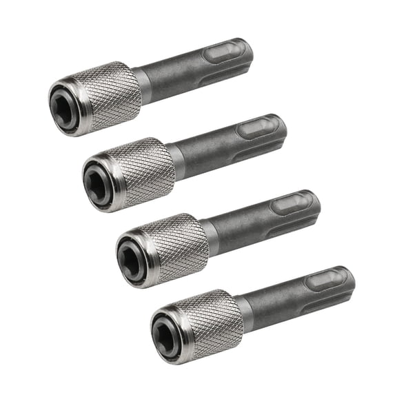 Geemin Adapter Set of 4 1/4Inch Drill Chuck Converter Suitable for Hammer Drill Easy Drill Type Change in Building Repair Tasks