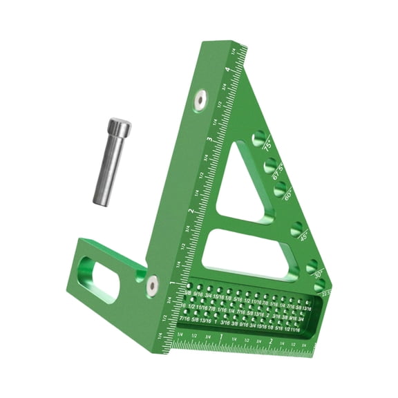 Geemin Adjustable Aluminum Alloy Triangles Ruler Square Angles Finders Suitable for Carpentry Woodworking Accurate Measurements