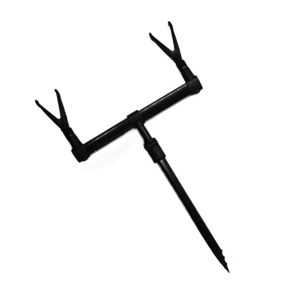 Geemin Adjustable Bar Rod Support Bar Support Holder Holding 2 Fishing Rods (Fishing Rod NOT Include)