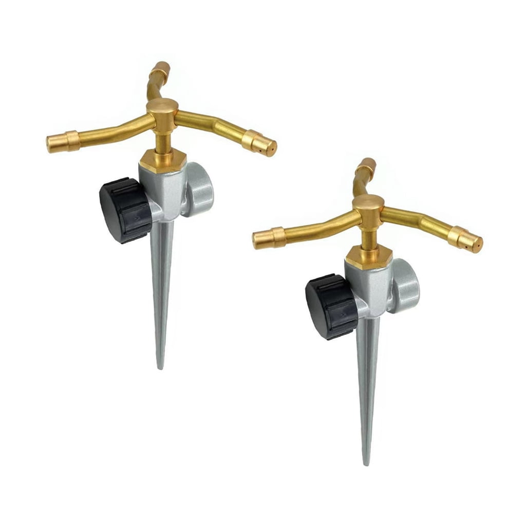 Geemin Automatic Rotating Sprinklers 3 Arm Whirling For Lawn And Yard Irrigation