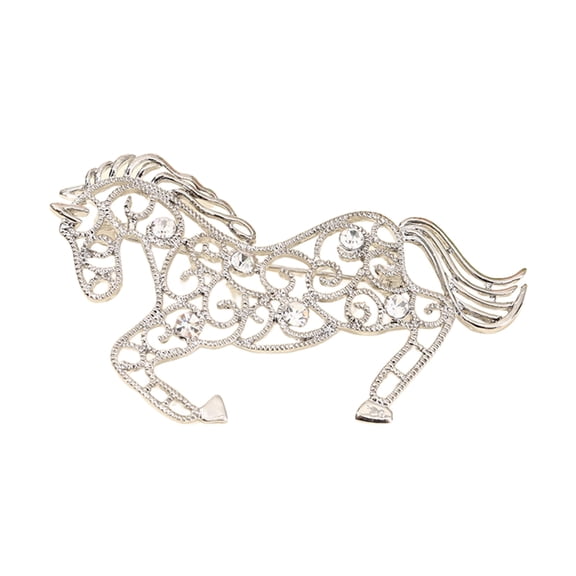 Geemin Beautiful Horse Pins Metal Brooches Fun Jewelry Unique Badges Alloy Texture Suitable for Daily Party and Everyday Use