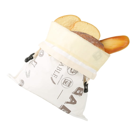 Geemin Beeswaxes Infused Cotton Food Storage Bag Double Detachable Compartments Washable