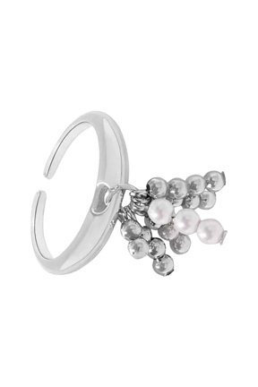 Chic Alloy Tassels Ring With Steel Beads Perfect For Everyday Wear Parties And Dates Enhancing Personal Charm