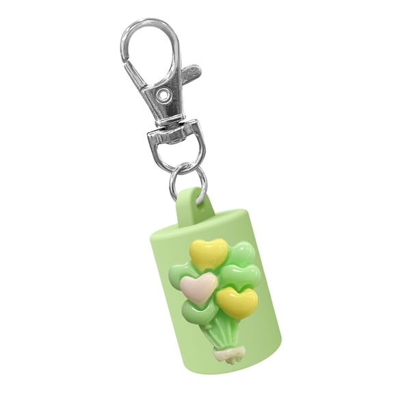 Geemin Clip On Lip Balm Keychain Plastic Travel Accessory For Cosmetics And Key Organization