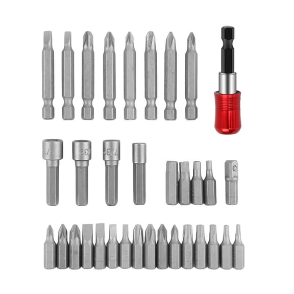 Geemin Complete 34pcs Security Bit Set Screwdriver Bit set 1/4 for Repair & Maintenance