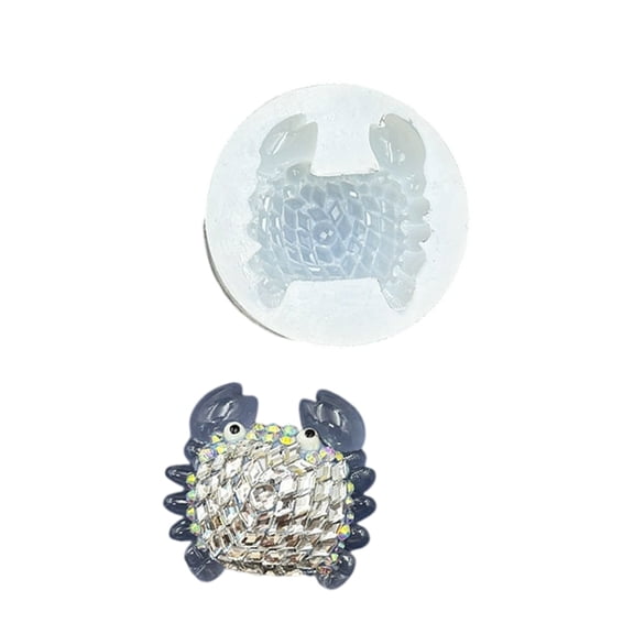 Geemin Crab Shape Silicone Crafting Mold Ideal For Repeated Use In Jewelry Production