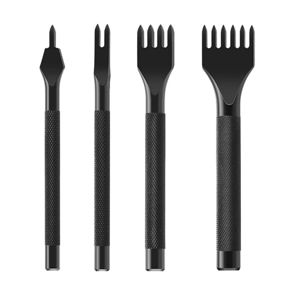 Geemin Craftsmanship Punching Kit 1/2/4/6 Tooth Puncher with Heavy-Duty Hammer