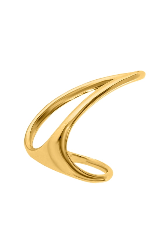 Creative Geometry Statement Ring Adjustable Opening Geometric Finger Ring Waterproof Jewelry for Parties and Festivals