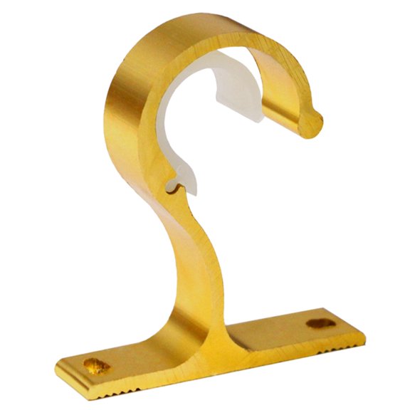 Geemin Curtain Drapery Hooks Heavy Duty Aluminum Alloy Fixing Rod Bracket Hanging Rod Holder with Screw