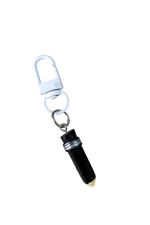 Cute Pencil Keychain Charm Sweet Design Plastic Resin Key Ring Hanging Decoration For Girls Gift Bag Accessory