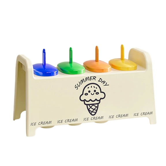 Geemin DIY Rainbow Popsicles Molds Large Size With Reusable Stick Ice Cream Mould