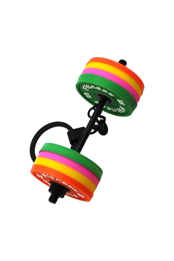Detachable Dumbbell Keychain Rubber Gym Accessory For Fitness Enthusiasts