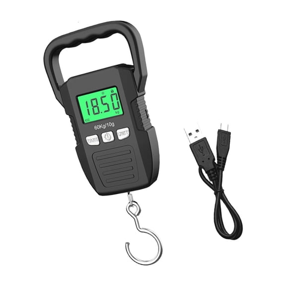 Geemin Digital Fish Scale Hanging Scale Fishing Scale 60kg Luggage Scale Fish Weighing