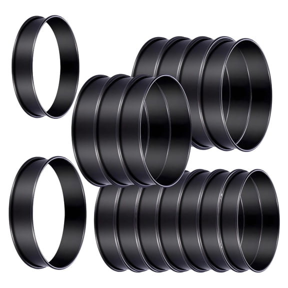 Geemin Divisions Commercial Grade Crumpet Baking Circlets Rustproof Cooking Molds For Homebrewed Puddings Breakfast Food