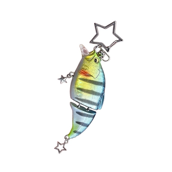 Geemin Dynamic Fish Baits Replicas Key Holder Reinforced Metal Construction Camping Accessory Gift
