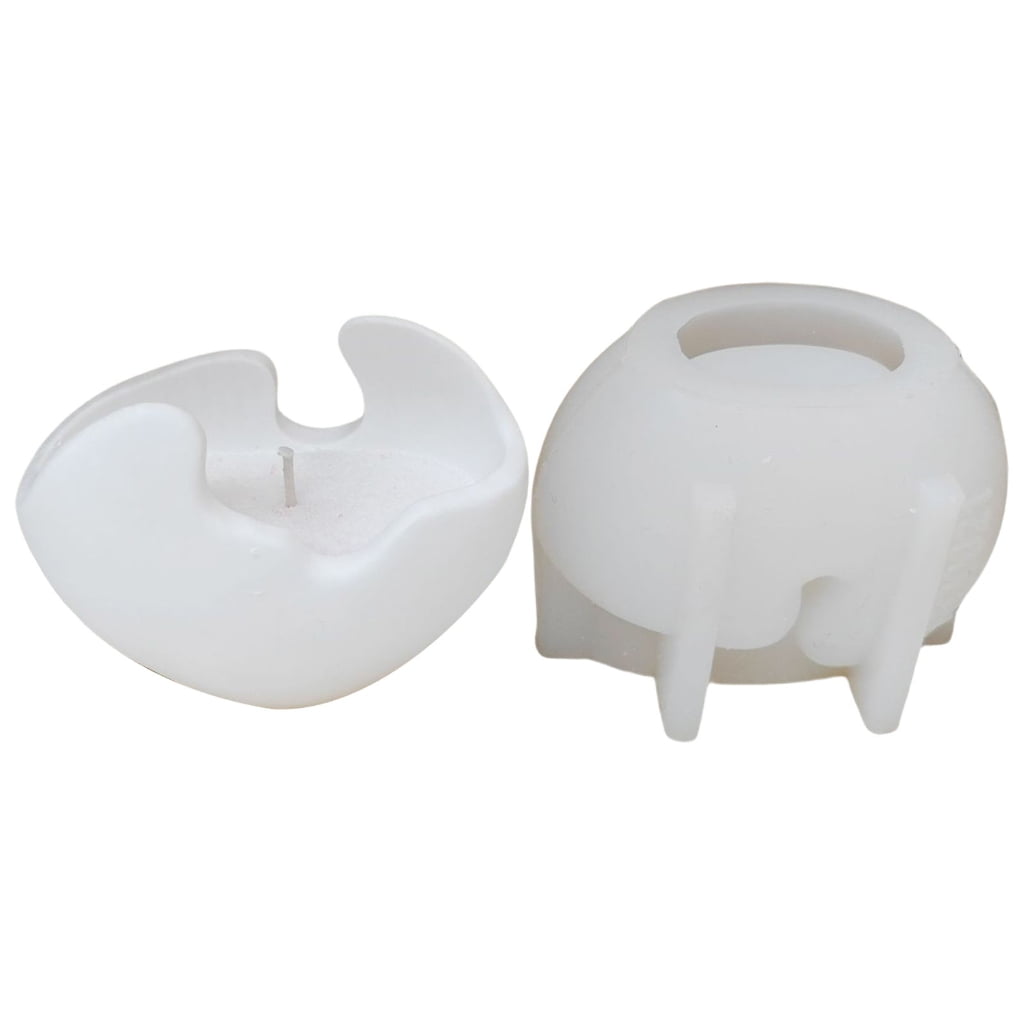 Geemin Eggshell Silicone Candlestick Molds For Epoxy Resin Multipurpose Candle Holder Mould for Tealight Holder Decoration