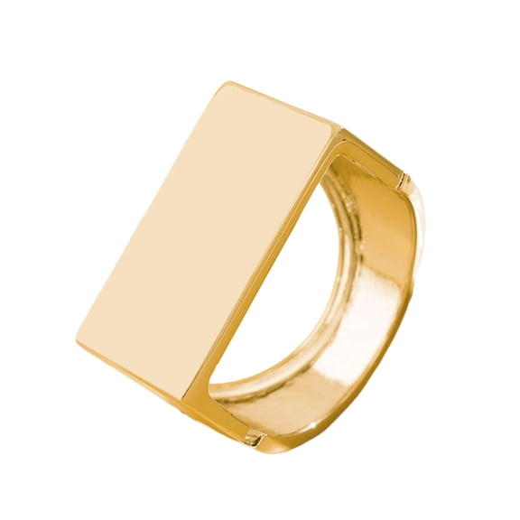 Geemin Exaggerated Irregular Square Bracelet for Women and Men Geometric Finger Ring