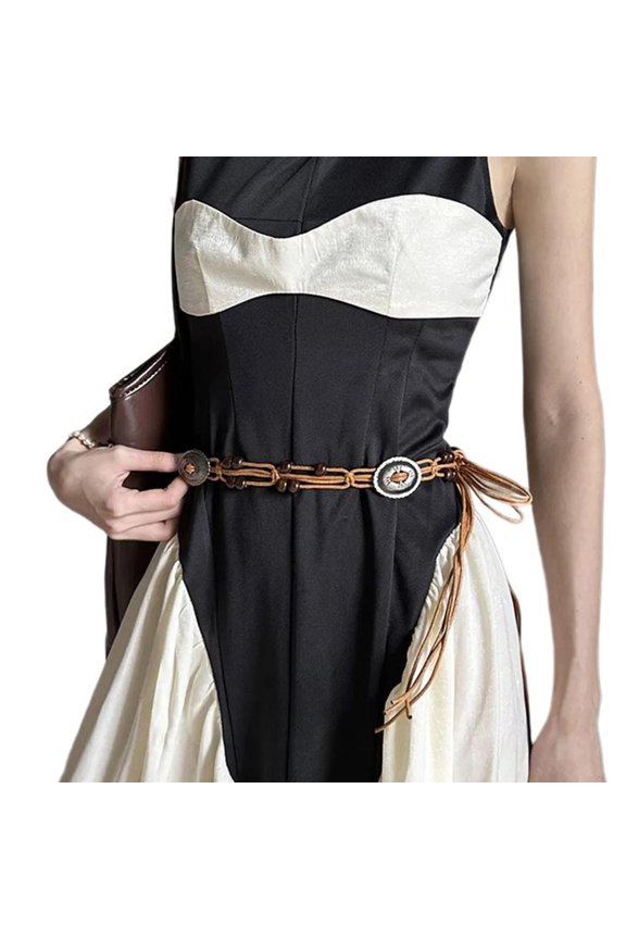 Fashion Beaded Rope Belt Crochet Travel Waiststrap Girl Decorative Waist Rope