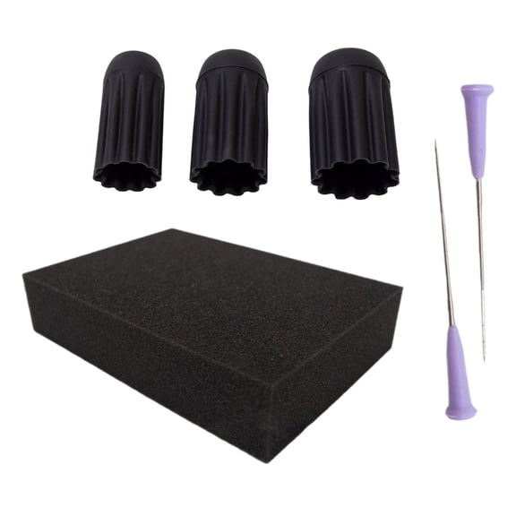 Geemin Finger Thimble Guards Knitting Finger Tip Guards for Felting Sewing Needlework